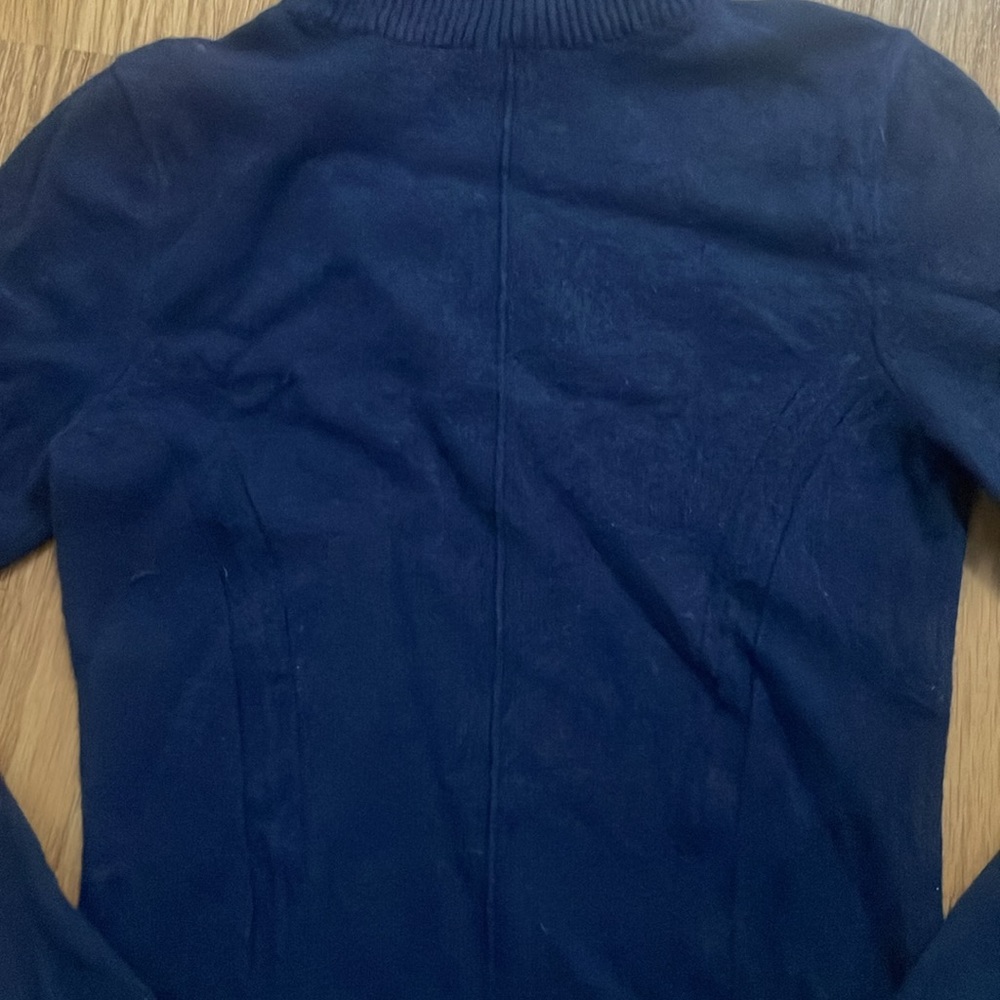 Navy Blue 100% Cashmere Turtleneck Sweater - Picture 2 of 6
